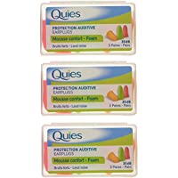 Quies - Protección auditiva de espuma - 35dB - Pack de 3 x 3